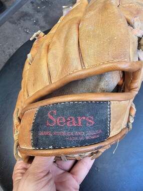 Vintage Sears Roebuck Split Action Leather Baseball Glove